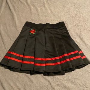 Spencers Black Rose embroidered skirt Size M